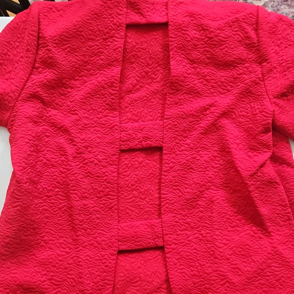 Zara Trafaluc Bold Red Textured Top - Picture 4 of 4